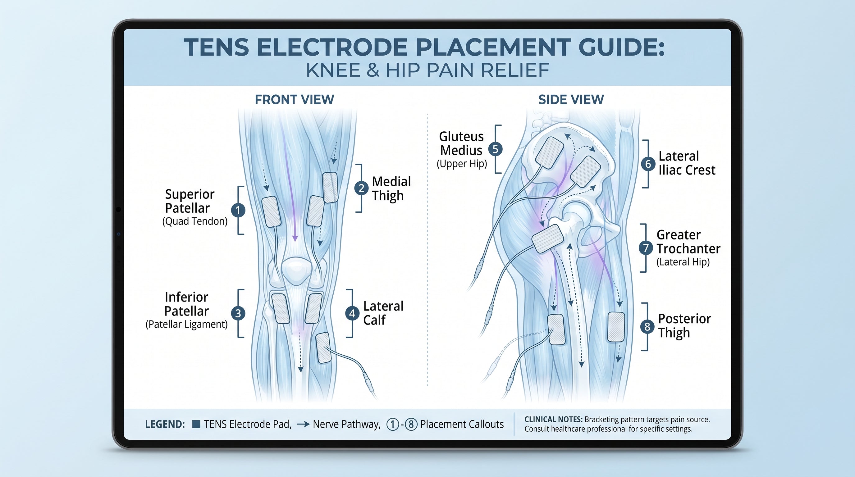 Electrode Placement for Knee and Hip Pain: Common Patterns That Work ...