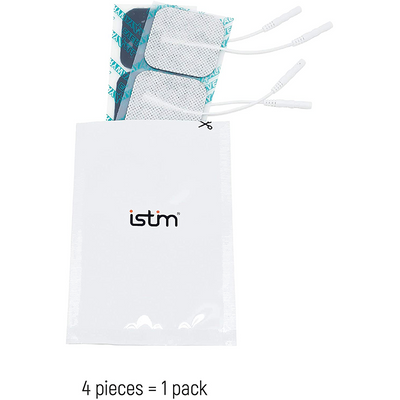 iStim Conductive Glove Package (Including Electrode Pads) for electrotherapy, Massage - Compatible with TENS/EMS Machine Units - Silver Thread (L) - iStim