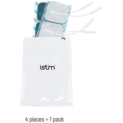 iStim Conductive Sock Package (Including Electrodes Pads) for electrotherapy, Massage - Compatible with TENS/EMS Machine Units - Silver Thread (2 Pieces) - iStim